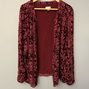Sundance Burnout Velvet Cardigan